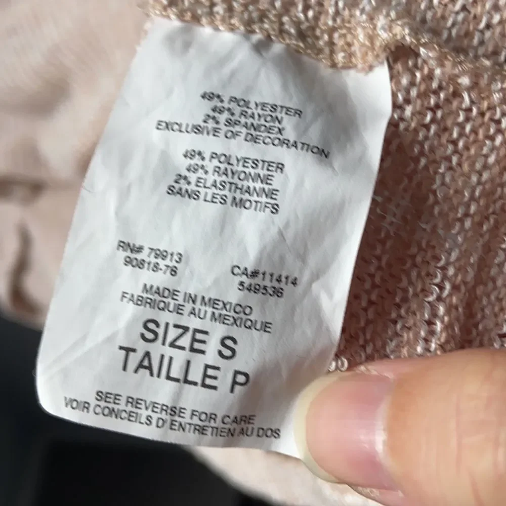 Motherhood Maternity Sand Colored  3/4 Sleeve Knit Top - S - Picture 6 of 8